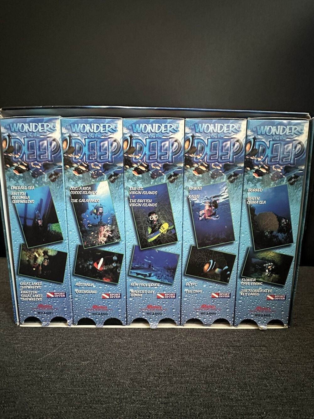 The Wonders of the Deep 10 VHS Box Set 1996 Madacy Scuba Diving Ocean